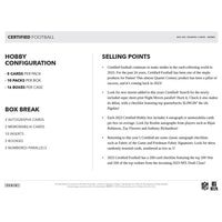 2023 Panini Certified Football Hobby Box