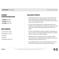 2023 Panini Certified Football Hobby 16-Box Case
