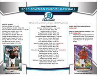 2023 Bowman Chrome Baseball Hobby Box